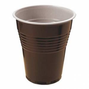 Müanyag pohár 180ml, barna kávés pohár